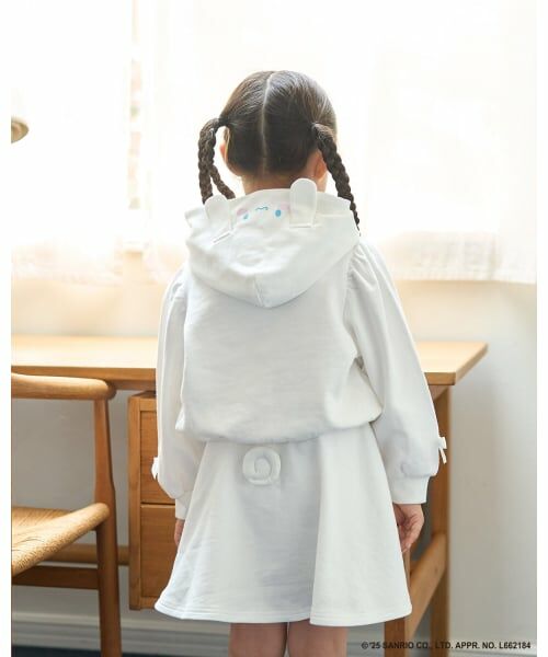 Lycee mine / リセマイン パーカー | 【サンリオキャラクターズ】【毛玉バイバイ裏毛】変身パーカ&フレアスカートセット（オフ ホワイト）