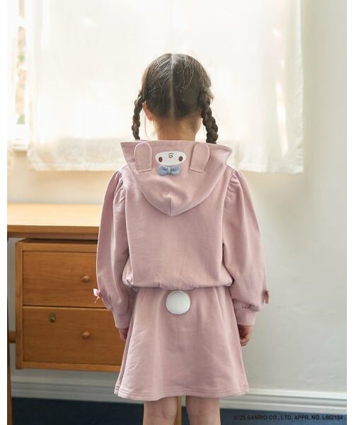 Lycee mine / リセマイン パーカー | 【サンリオキャラクターズ】【毛玉バイバイ裏毛】変身パーカ&フレアスカートセット（ライト ピンク）