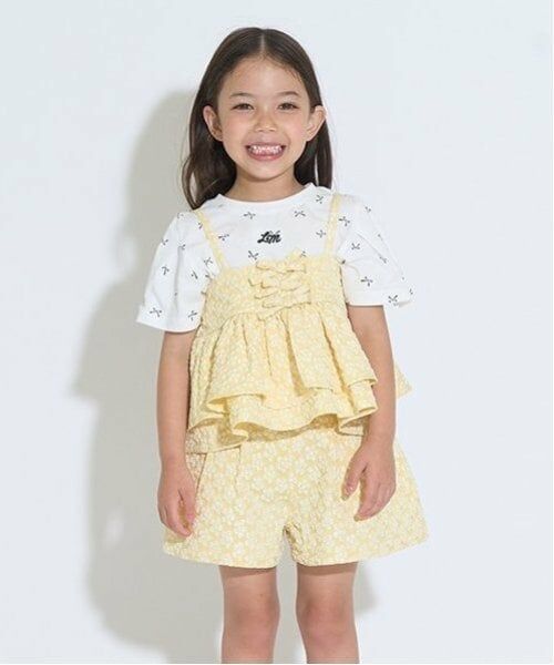 Lycee mine / リセマイン キャミソール・チューブトップ | 【セットアップ】キャミ＆ショートパンツセット（クリーム）