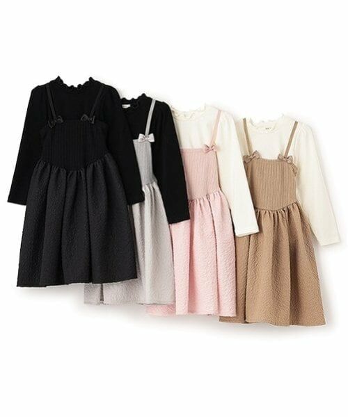 Lycee mine / リセマイン ミニ丈・ひざ丈ワンピース | フライストップス&キャミワンピースセット | 詳細14