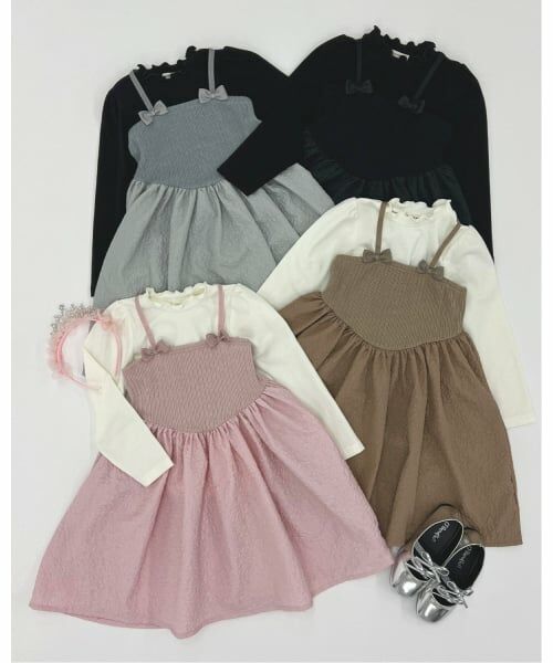 Lycee mine / リセマイン ミニ丈・ひざ丈ワンピース | フライストップス&キャミワンピースセット | 詳細16