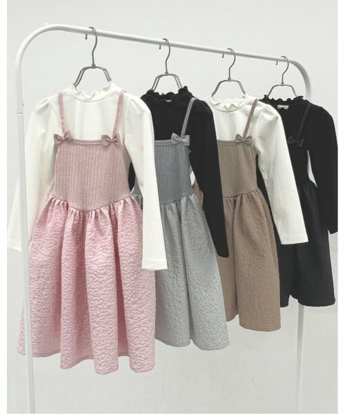 Lycee mine / リセマイン ミニ丈・ひざ丈ワンピース | フライストップス&キャミワンピースセット | 詳細17