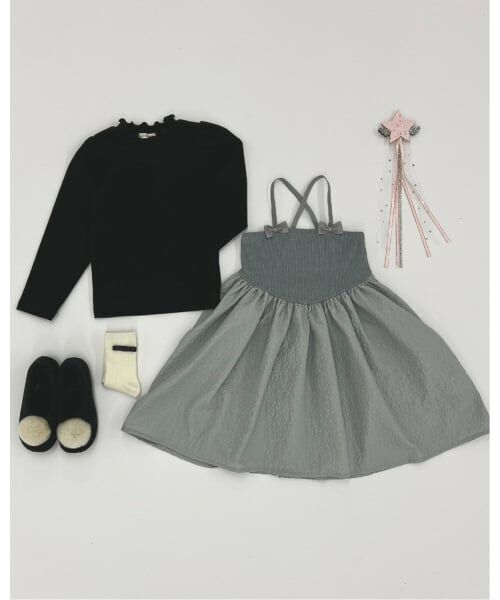 Lycee mine / リセマイン ミニ丈・ひざ丈ワンピース | フライストップス&キャミワンピースセット | 詳細18