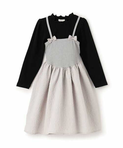 Lycee mine / リセマイン ミニ丈・ひざ丈ワンピース | フライストップス&キャミワンピースセット | 詳細3