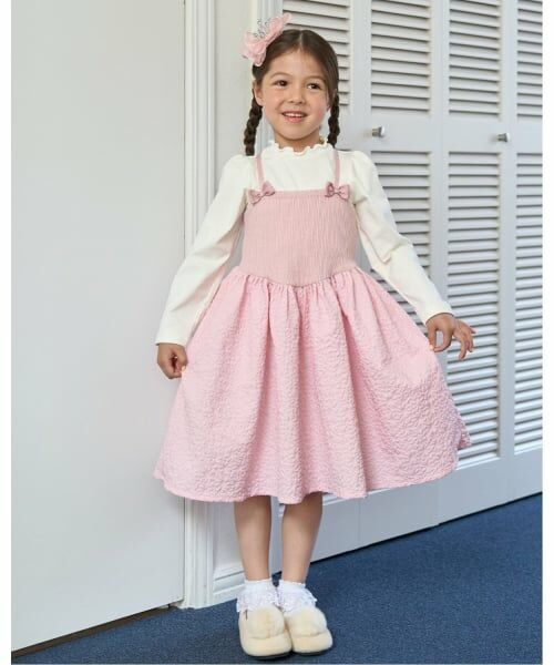 Lycee mine / リセマイン ミニ丈・ひざ丈ワンピース | フライストップス&キャミワンピースセット（ピンク）