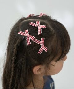 Lycee mine / リセマイン ヘアピン | チェックリボンちびヘアクリップ6Pセット