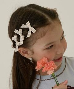 Lycee mine / リセマイン ヘアピン | チェックリボンちびヘアクリップ6Pセット