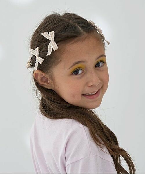 Lycee mine / リセマイン ヘアピン | チェックリボンちびヘアクリップ6Pセット | 詳細12