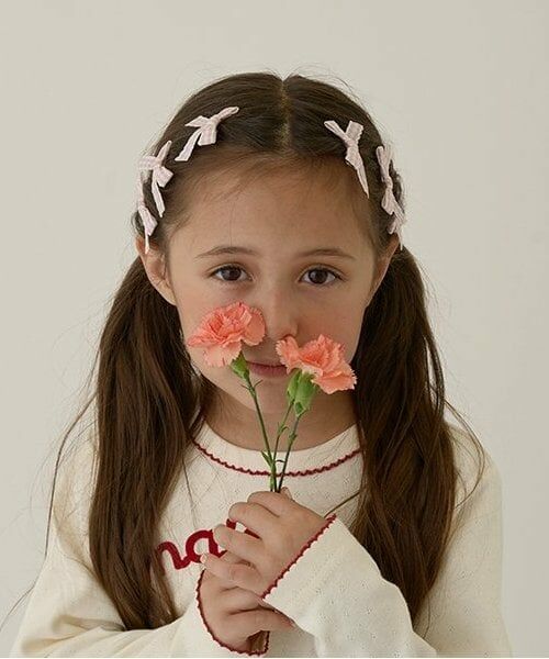 Lycee mine / リセマイン ヘアピン | チェックリボンちびヘアクリップ6Pセット | 詳細14