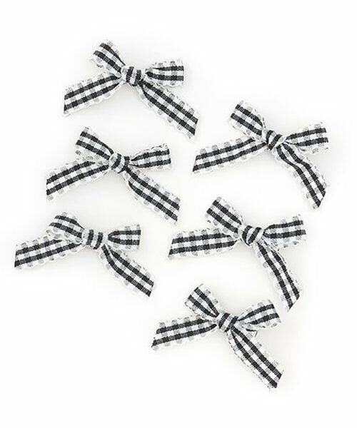 Lycee mine / リセマイン ヘアピン | チェックリボンちびヘアクリップ6Pセット | 詳細3