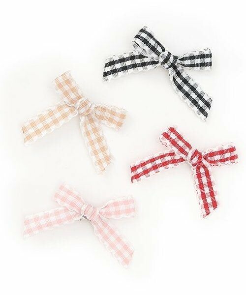 Lycee mine / リセマイン ヘアピン | チェックリボンちびヘアクリップ6Pセット | 詳細8