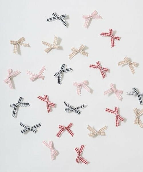 Lycee mine / リセマイン ヘアピン | チェックリボンちびヘアクリップ6Pセット | 詳細9