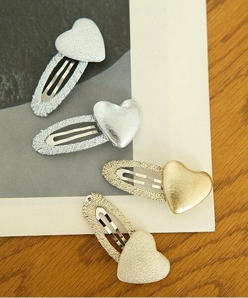 Lycee mine / リセマイン ヘアピン | キラキラハートヘアクリップ2Pセット | 詳細7