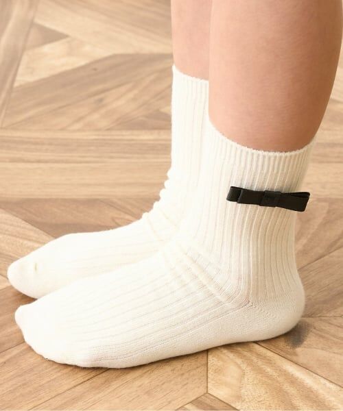 Lycee mine / リセマイン ソックス | リボン付きソックス（アイボリー）