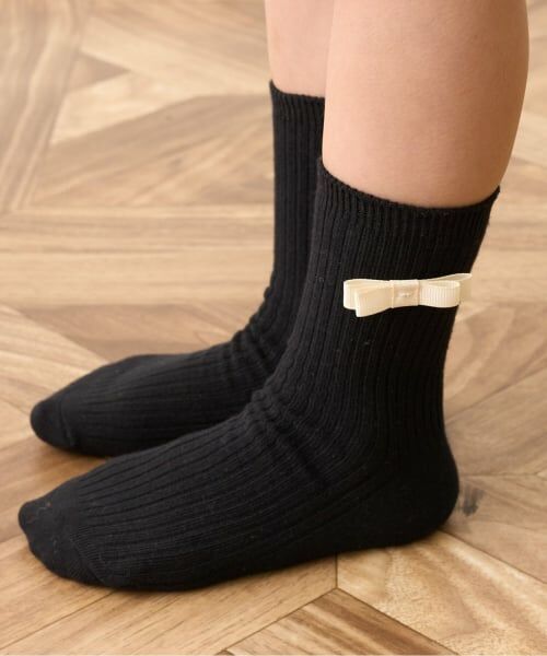 Lycee mine / リセマイン ソックス | リボン付きソックス（黒）