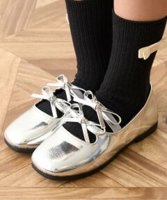 ダブルリボンバレエシューズ