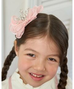 Lycee mine / リセマイン ヘアピン | ビッグリボンティアラ付きヘアクリップ