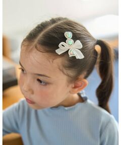 Lycee mine / リセマイン ヘアピン | リボン付きキラキラヘアクリップ