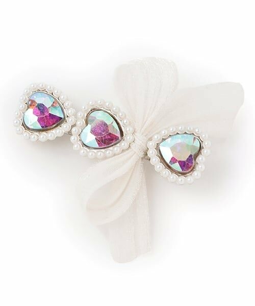 Lycee mine / リセマイン ヘアピン | リボン付きキラキラヘアクリップ | 詳細1