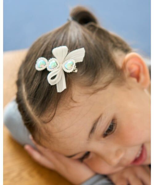 Lycee mine / リセマイン ヘアピン | リボン付きキラキラヘアクリップ | 詳細11