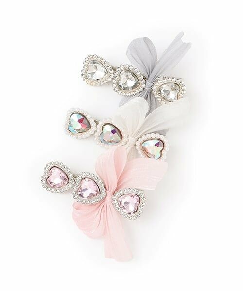 Lycee mine / リセマイン ヘアピン | リボン付きキラキラヘアクリップ | 詳細8