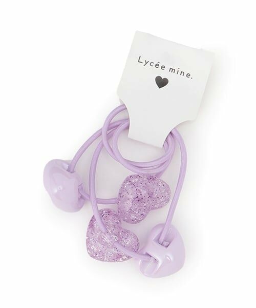 Lycee mine / リセマイン ヘアゴム・シュシュ | 【Lycee mine バレエシリーズ】ラメハートヘアゴム2Pセット | 詳細3