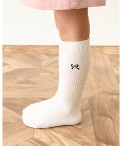 Lycee mine / リセマイン ソックス | 【大好評につき再入荷】【Lycee mine バレエシリーズ】リボン刺しゅうハイソックス