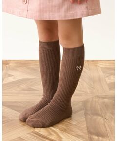 Lycee mine / リセマイン ソックス | 【大好評につき再入荷】【Lycee mine バレエシリーズ】リボン刺しゅうハイソックス