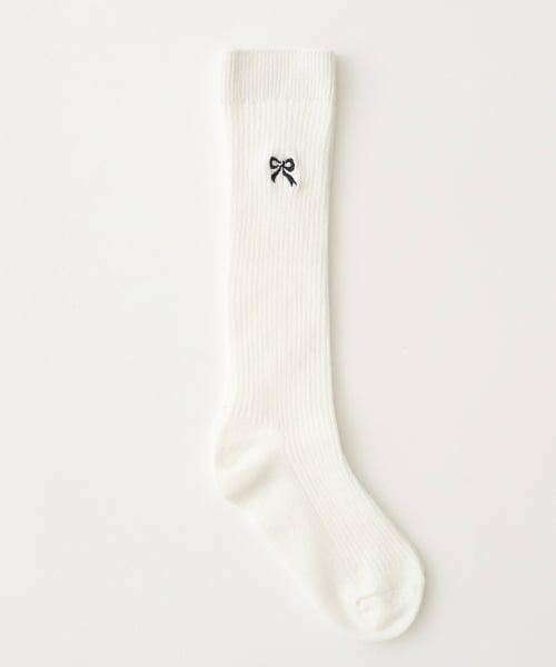 Lycee mine / リセマイン ソックス | 【大好評につき再入荷】【Lycee mine バレエシリーズ】リボン刺しゅうハイソックス | 詳細3