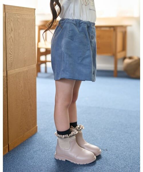 Lycee mine / リセマイン ブーツ（ショート丈） | 【Lycee mine バレエシリーズ】フリルリブサイドゴアブーツ | 詳細17