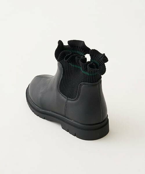 Lycee mine / リセマイン ブーツ（ショート丈） | 【Lycee mine バレエシリーズ】フリルリブサイドゴアブーツ | 詳細7