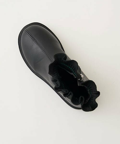 Lycee mine / リセマイン ブーツ（ショート丈） | 【Lycee mine バレエシリーズ】フリルリブサイドゴアブーツ | 詳細8