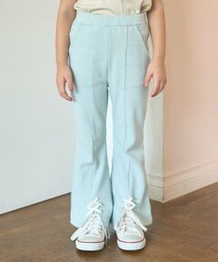 Lycee mine / リセマイン その他パンツ | 【ともパン】【裏起毛】裾リボン付きスリットフレアパンツ