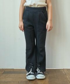 Lycee mine / リセマイン その他パンツ | 【ともパン】【裏起毛】裾リボン付きスリットフレアパンツ