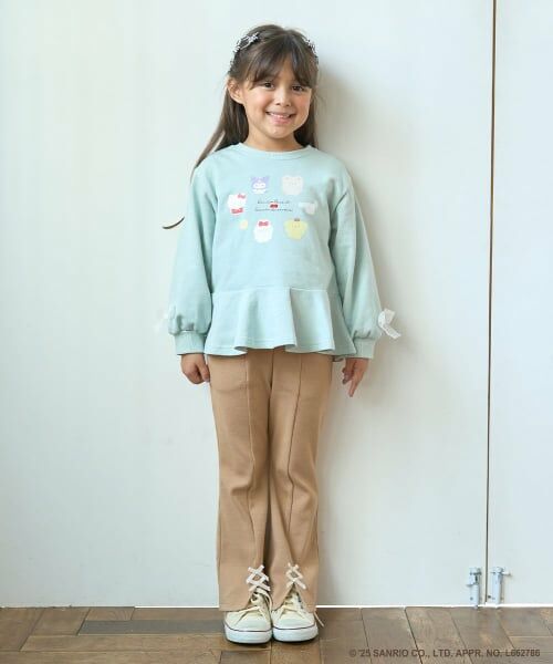 Lycee mine / リセマイン その他パンツ | 【ともパン】【裏起毛】裾リボン付きスリットフレアパンツ | 詳細16