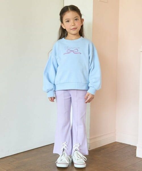 Lycee mine / リセマイン その他パンツ | 【ともパン】【裏起毛】裾リボン付きスリットフレアパンツ | 詳細18