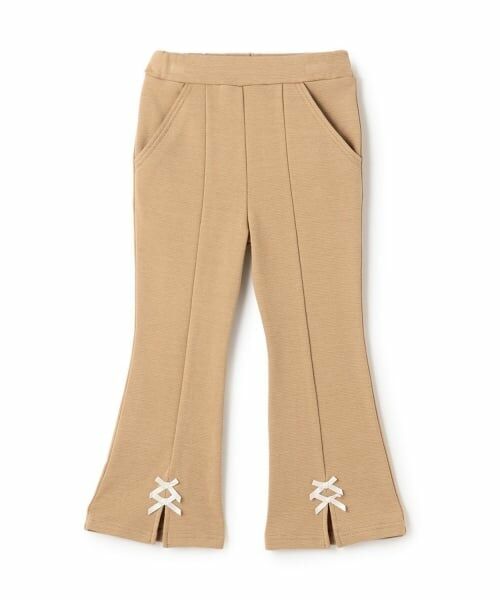 Lycee mine / リセマイン その他パンツ | 【ともパン】【裏起毛】裾リボン付きスリットフレアパンツ | 詳細2