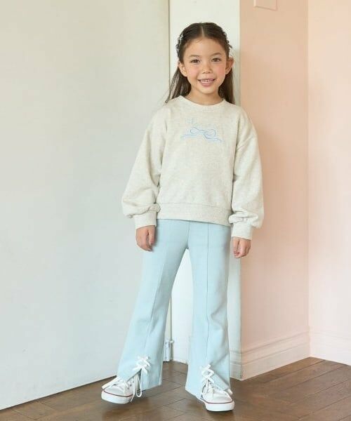 Lycee mine / リセマイン その他パンツ | 【ともパン】【裏起毛】裾リボン付きスリットフレアパンツ | 詳細21