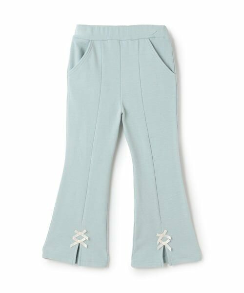 Lycee mine / リセマイン その他パンツ | 【ともパン】【裏起毛】裾リボン付きスリットフレアパンツ | 詳細5