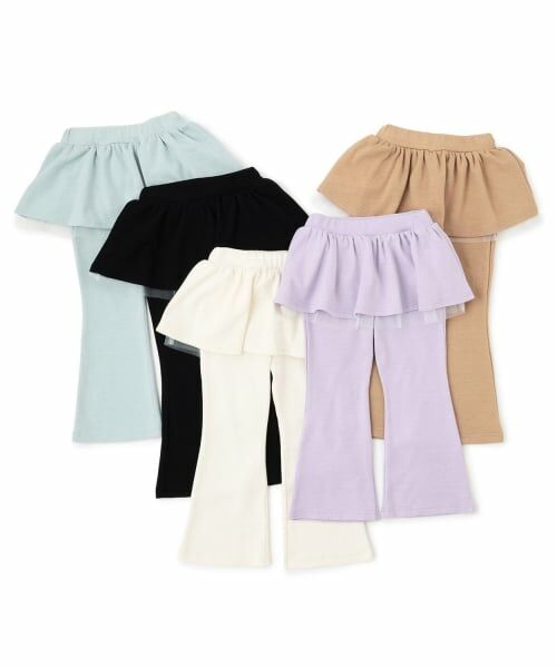 Lycee mine / リセマイン その他パンツ | 【ともパン】【裏起毛】ギャザースカート付きフレアパンツ | 詳細12