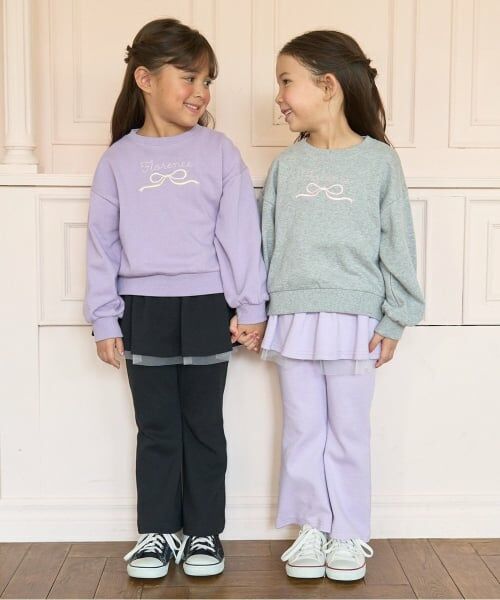 Lycee mine / リセマイン その他パンツ | 【ともパン】【裏起毛】ギャザースカート付きフレアパンツ | 詳細23