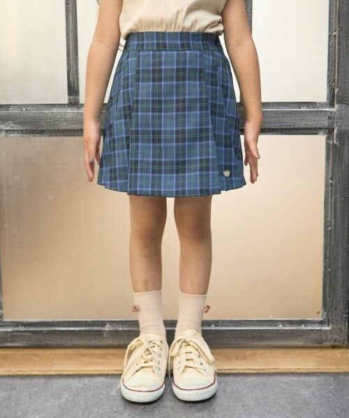 Lycee mine / リセマイン ミニ・ひざ丈スカート | タックプリーツスカパン（ブルー グレー）