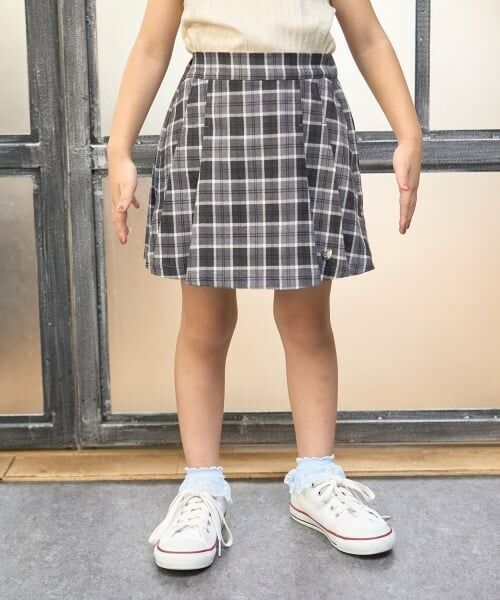 Lycee mine / リセマイン ミニ・ひざ丈スカート | タックプリーツスカパン（グレー）