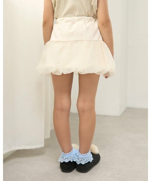 Lycee mine / リセマイン ミニ・ひざ丈スカート | オーガンジーバルーンスカート(インパン付き) | 詳細16