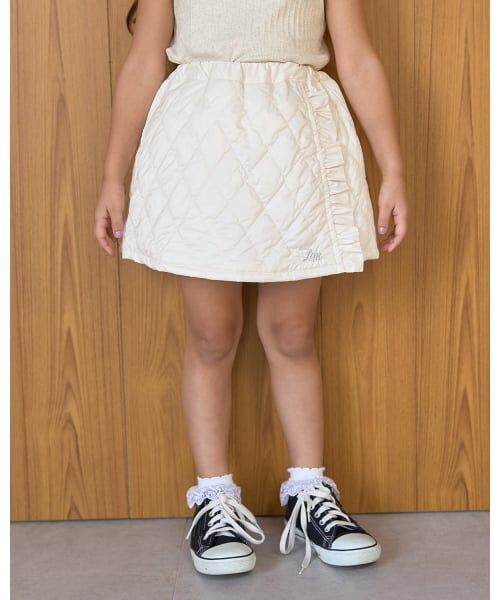 Lycee mine / リセマイン ミニ・ひざ丈スカート | キルティングスカパン（アイボリー）