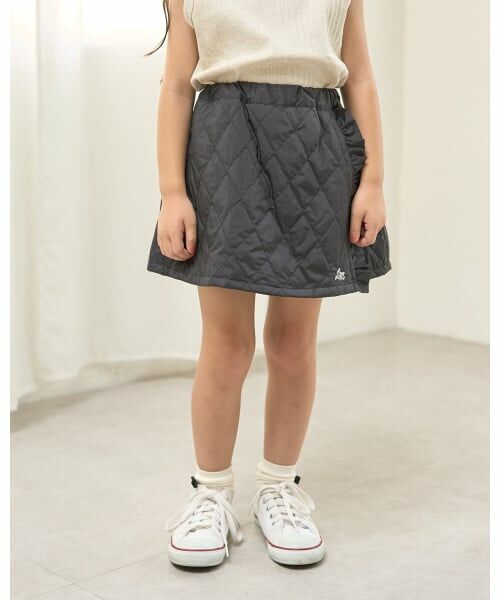 Lycee mine / リセマイン ミニ・ひざ丈スカート | キルティングスカパン（黒）