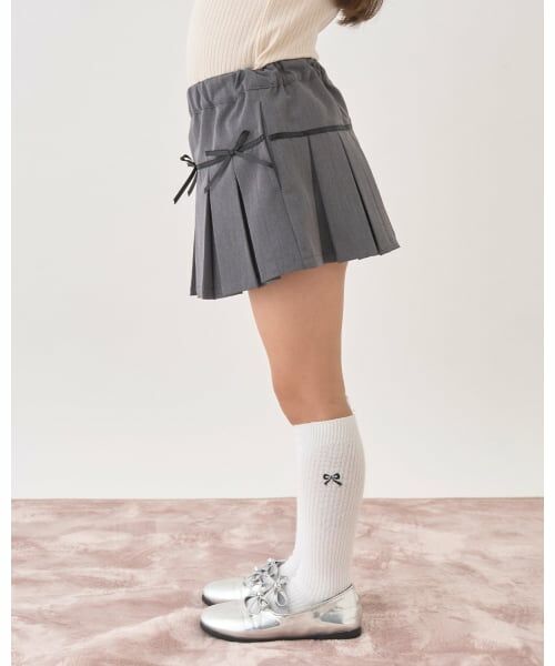 Lycee mine / リセマイン ミニ・ひざ丈スカート | 【Lycee mine バレエシリーズ】ボックスプリーツスカート(インパン付き) | 詳細24