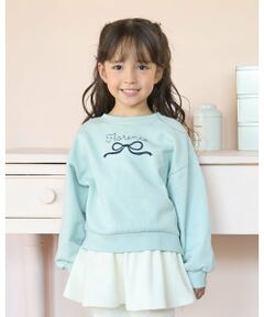 Lycee mine / リセマイン スウェット | 【毛玉バイバイ裏毛】リボン刺しゅうスウェット