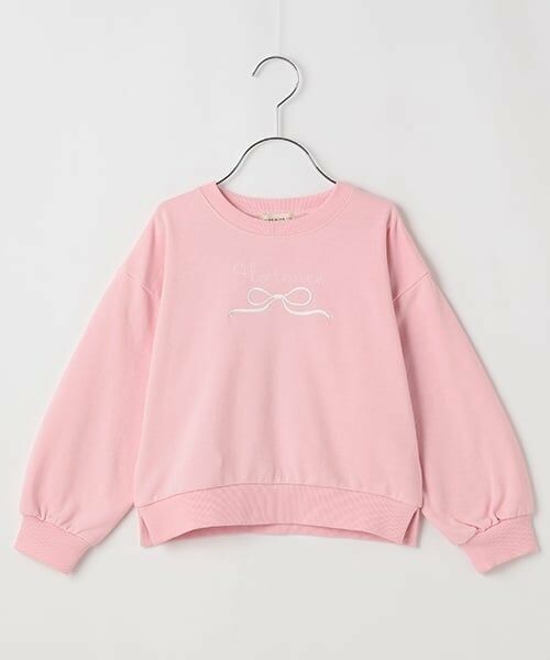 Lycee mine / リセマイン スウェット | 【毛玉バイバイ裏毛】リボン刺しゅうスウェット | 詳細3