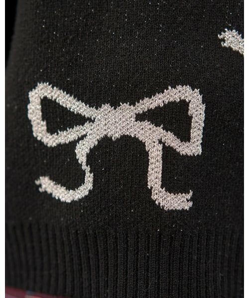 Lycee mine / リセマイン ニット・セーター | 短丈ラメリボンセーター | 詳細17